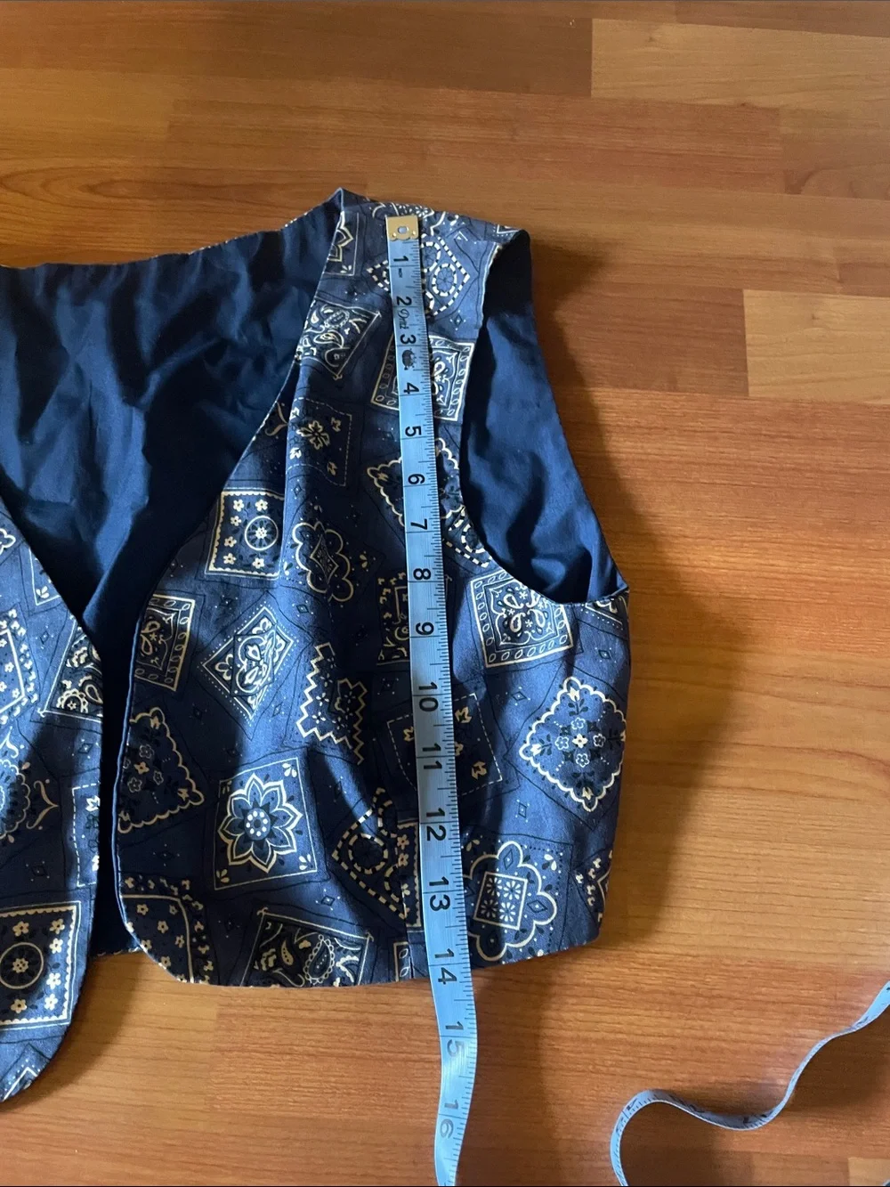 Boys blue western vest